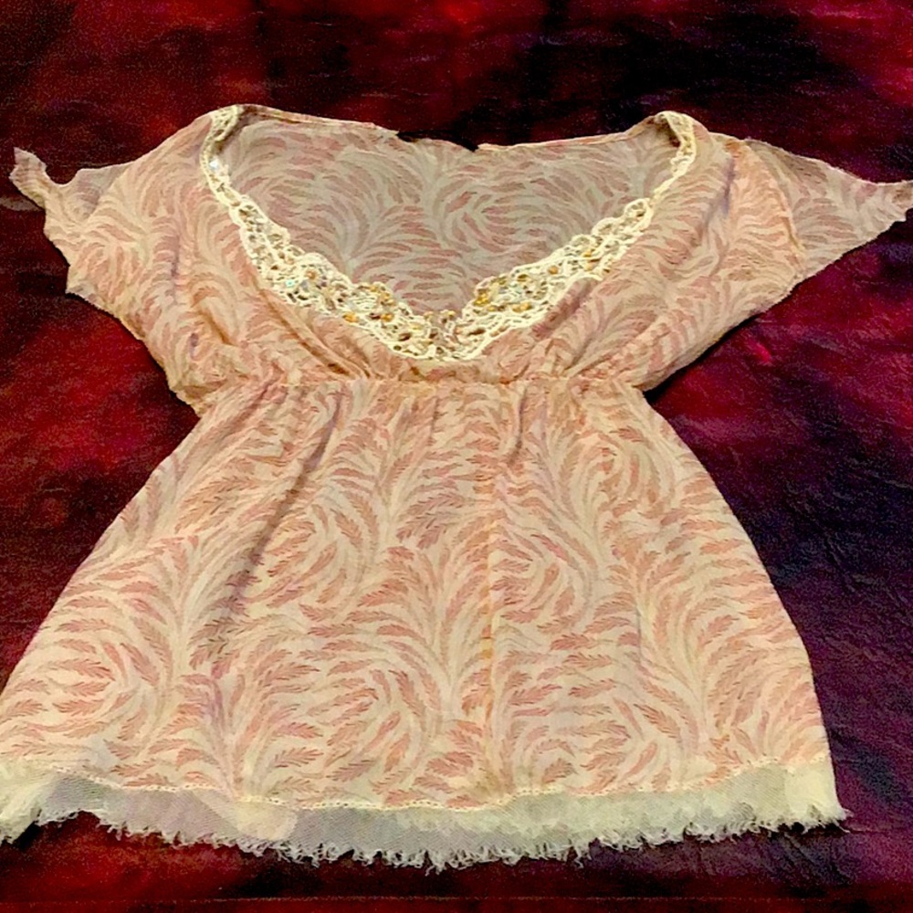 Vintage Elie Tahari silk sheer top